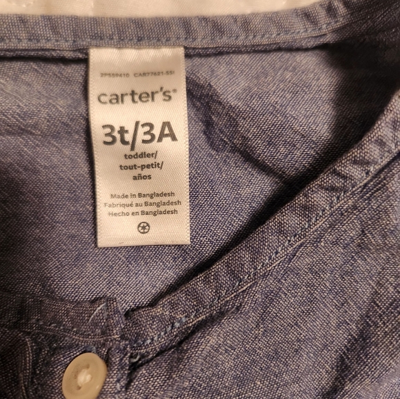 Carter's⛄️ Denim Style Top 3T - Picture 3 of 3